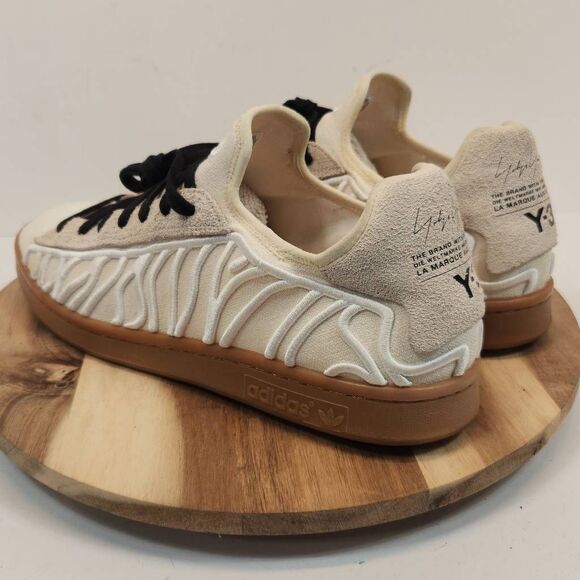 RARE Adidas x Y-3 Shishu Stan Sneakers Men’s  Size 11 Off-White Undyed - Picture 6 of 12